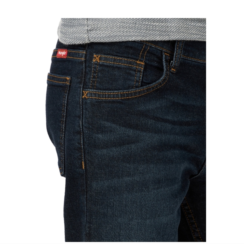 Wrangler Boys Classic Bootcut Jeans  Deep Indigo Dark Wash Sz 14 EUC - Picture 6 of 14